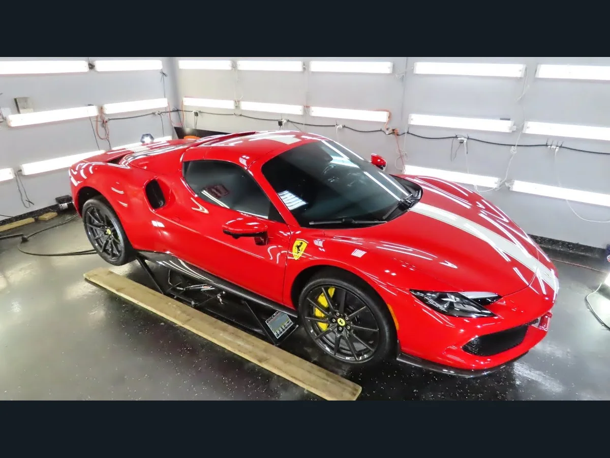 Ferrari 296 GTS at the Advanced Detailing Sofla studio in Pompano Beach