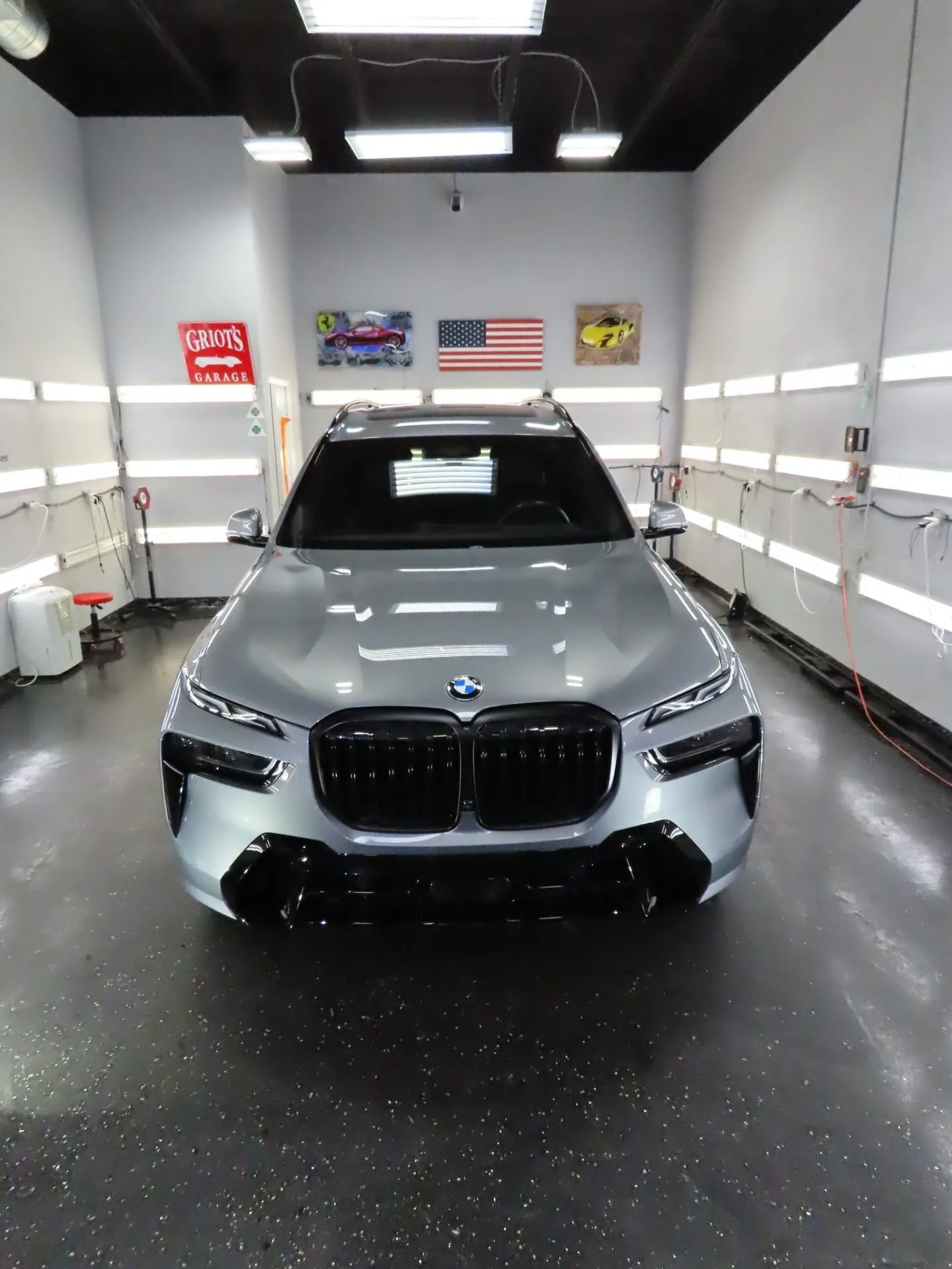 Grey BMW X3 M in the Advanced Detailing Sofla work bay