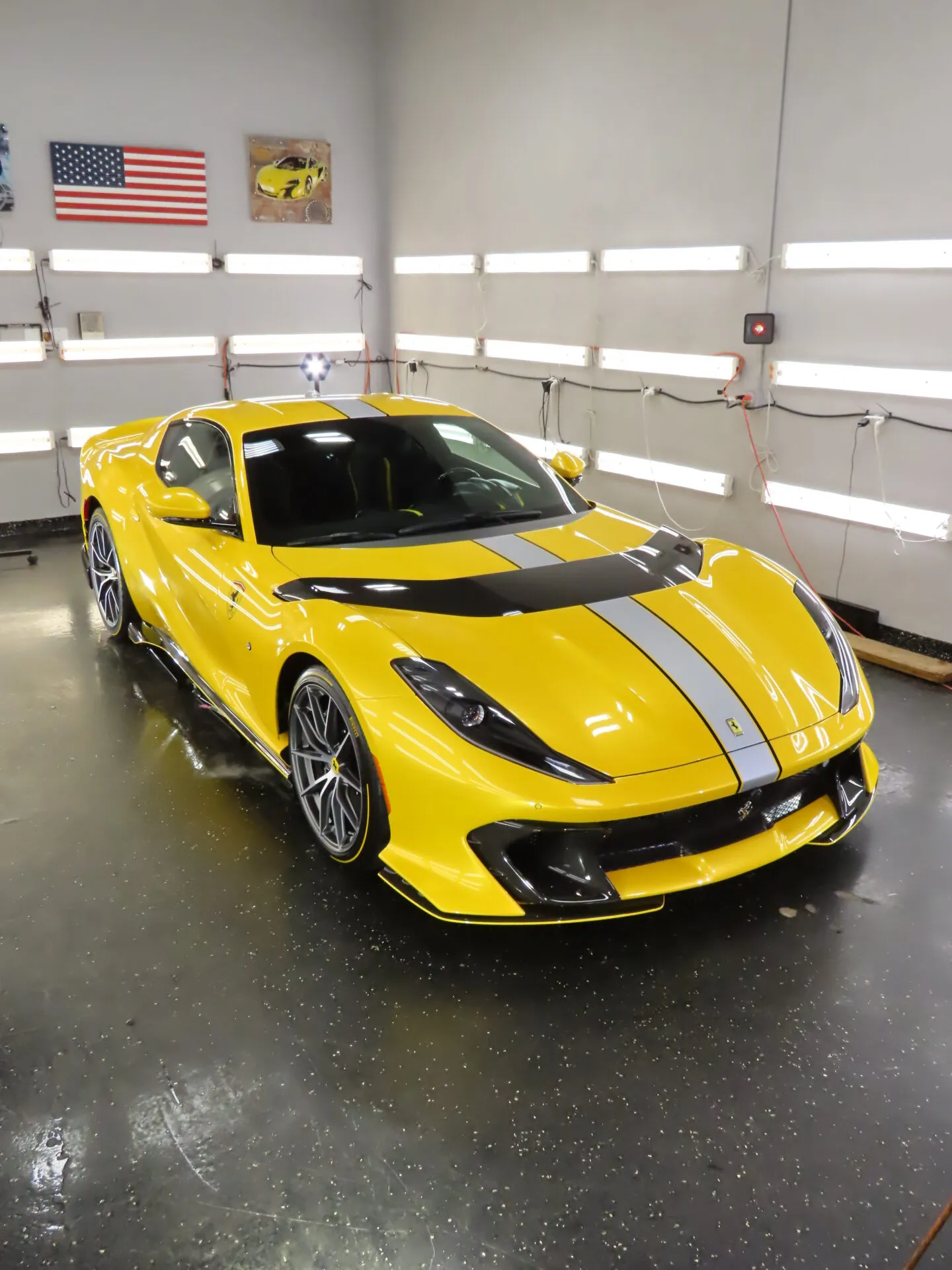 Ferrari at the Advanced Detailing Sofla studio in Pompano Beach