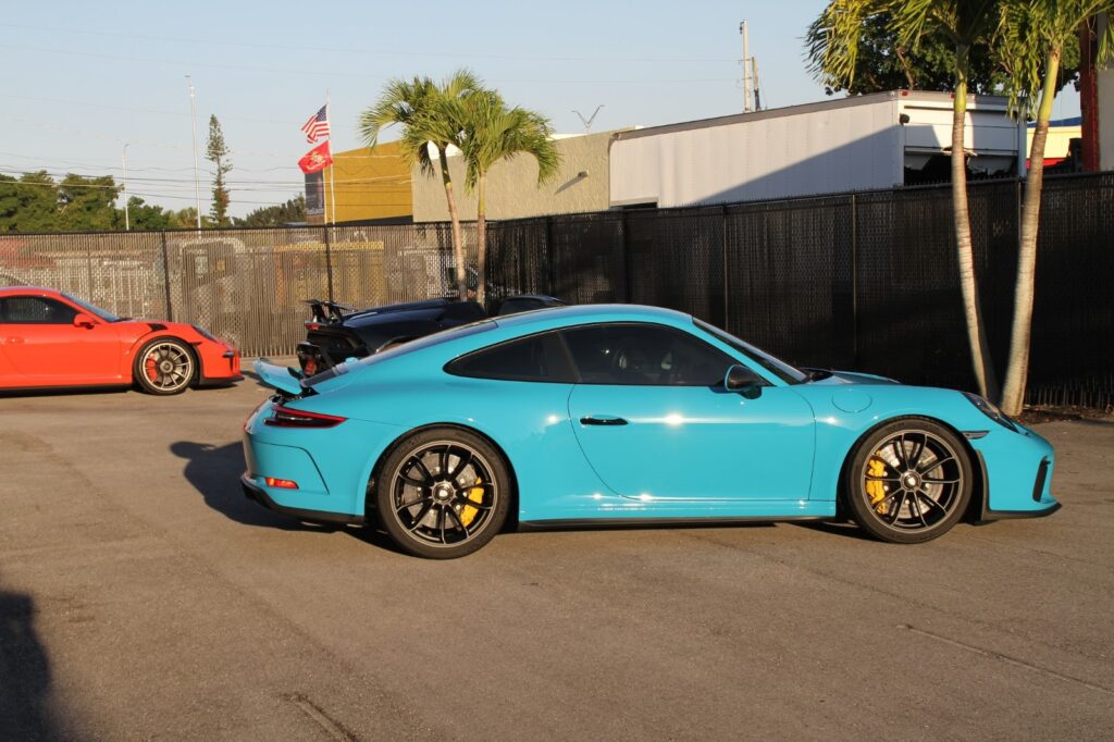 miami blue gt touring porsche window tinting advance detailing sofla fort lauderdale fl